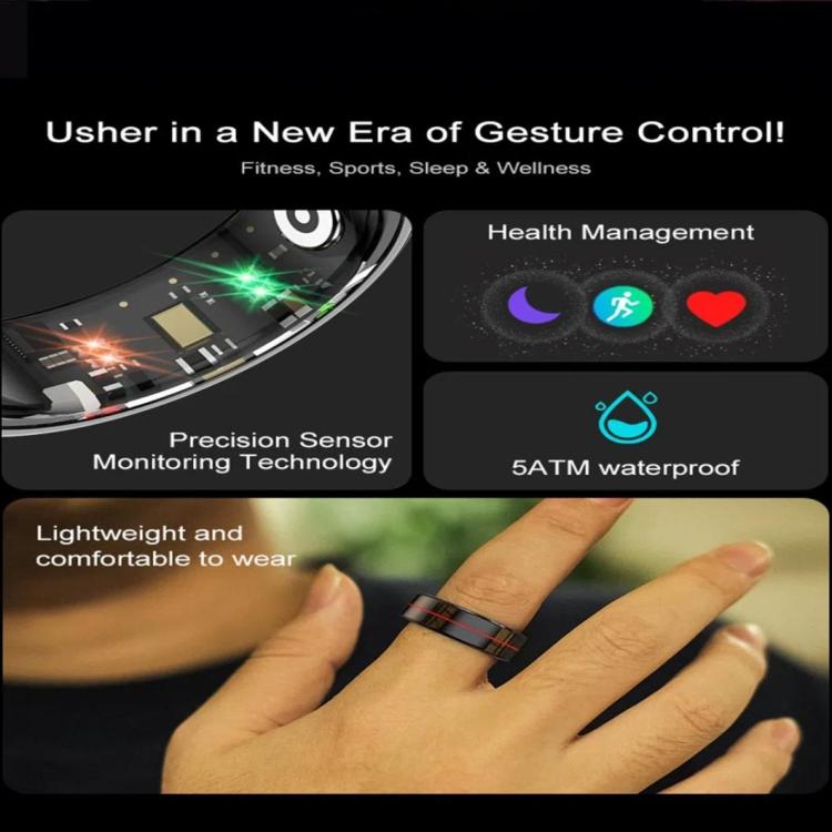 R04 SIZE 10 Smart Ring, Support Heart Rate / Blood Oxygen / Sleep Monitoring / Take Photos(Silver) - free shipping - PMC TechLife - Order now!