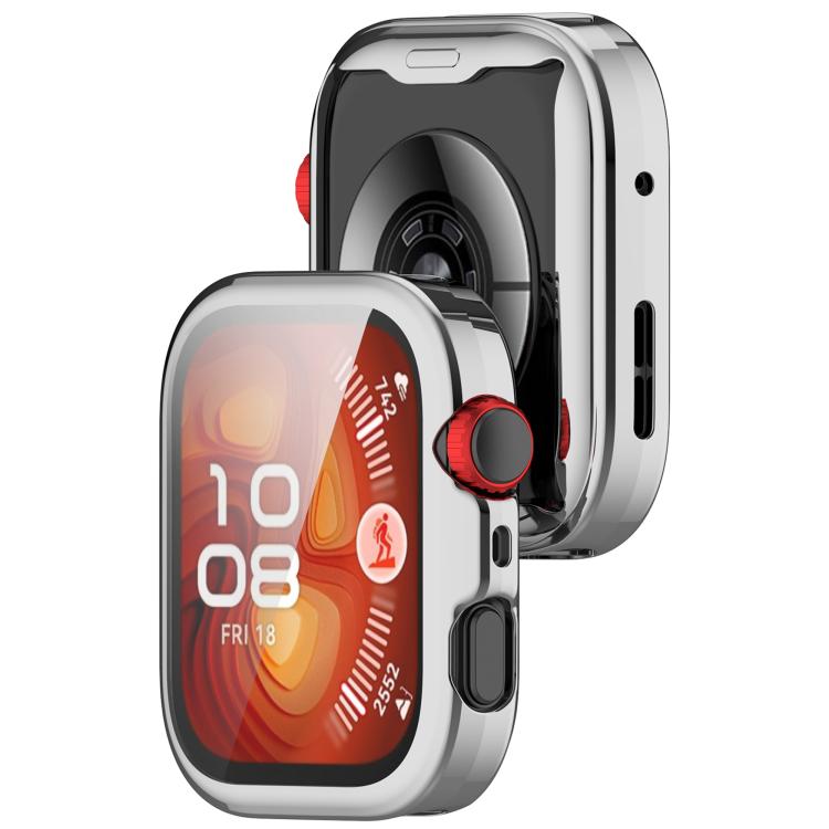 For Huawei Watch Fit 4 Electroplated TPU Full Coverage Watch Protective Case(Silver) - free shipping - PMC TechLife - Order now!