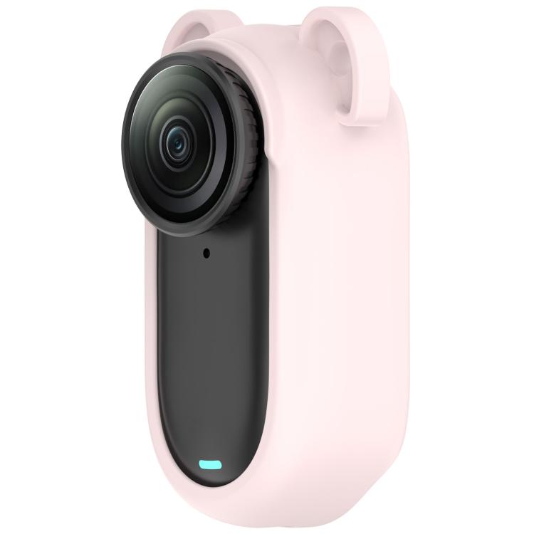 For Insta 360 Go 2 Solid Color Silicone Protective Case(Light Pink) - free shipping - PMC TechLife - Order now!