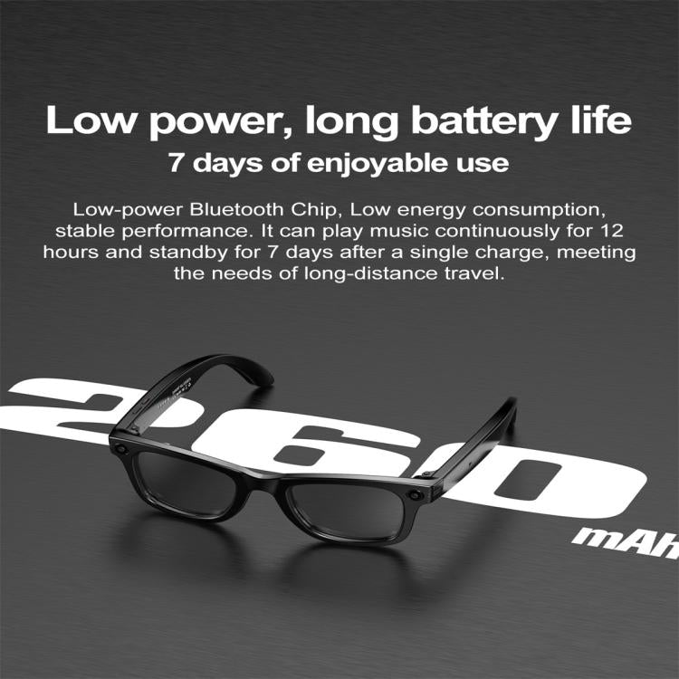 W600 Smart Glasses, Support AI Conversation / AI Photo Recognition / Bluetooth Call(Black) - Smart Glasses by PMC TechLife | Online Shopping South Africa | PMC TechLife | Buy Now Pay Later Mobicred