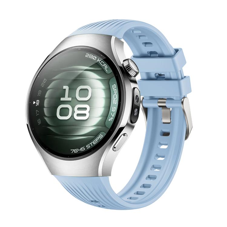 For Huawei Watch 5 42mm Vertical Silicone Watch Band(Light Blue) - free shipping - PMC TechLife - Order now!