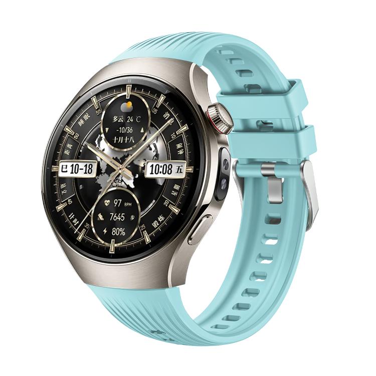 For Huawei Watch 5 46mm Vertical Silicone Watch Band(Teal) - free shipping - PMC TechLife - Order now!