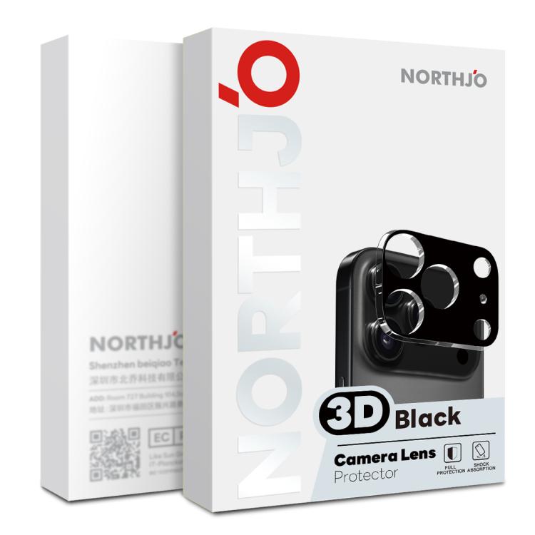 For iPhone 17 NORTHJO Camera Lens Protector 3D HD Tempered Glass Film(Black) - iPhone 17 Cases by NORTHJO | Online Shopping South Africa | PMC TechLife | Buy Now Pay Later Mobicred