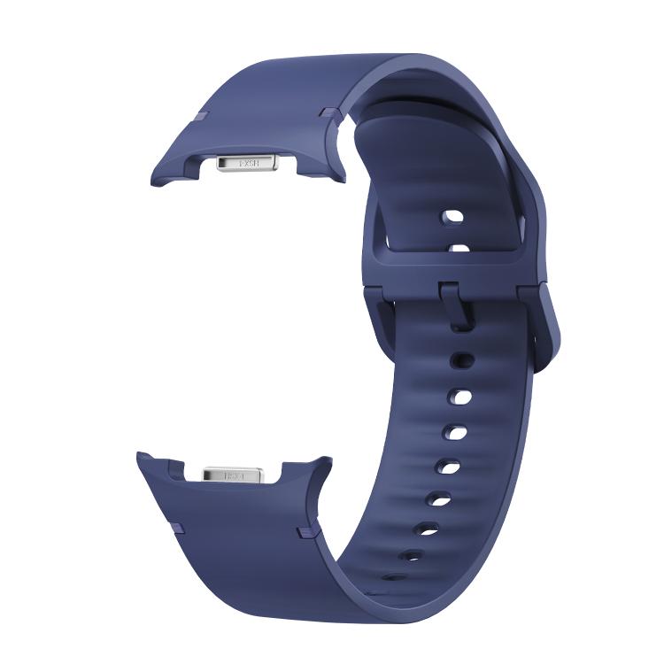For Samsung Galaxy Watch8 / Watch8 Classic Solid Color Stitched Silicone Watch Band, Size:M(Midnight Blue) - free shipping - PMC TechLife - Order now!