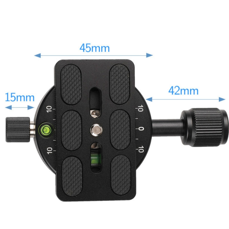 X-64 Professional Camera Tripod Monopod Panoramic Panorama Head with Quick Release Plate - Tripod Heads by PMC TechLife | Online Shopping South Africa | PMC TechLife | Buy Now Pay Later Mobicred