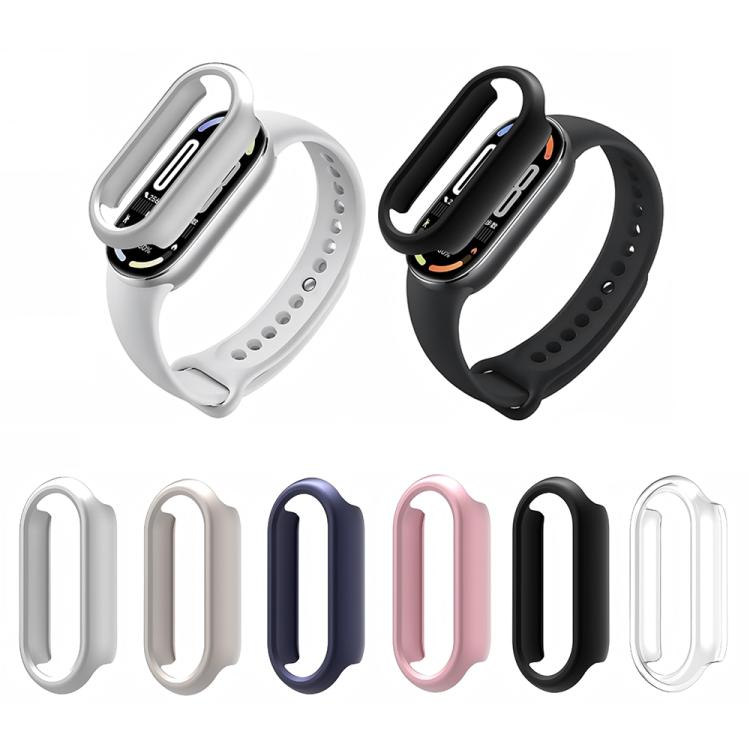 For Xiaomi Smart Band 9 / 9 NFC Half Coverage Hollow PC Watch Protective Cover(Transparent) - free shipping - PMC TechLife - Order now!