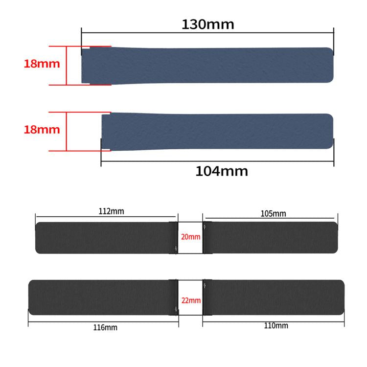 18mm Lychee Texture Soft Magnetic Silicone Watch Band(Green Black) - free shipping - PMC TechLife - Order now!
