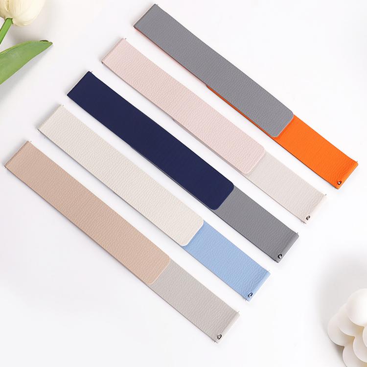 22mm Lychee Texture Soft Magnetic Silicone Watch Band(Dark Blue) - free shipping - PMC TechLife - Order now!