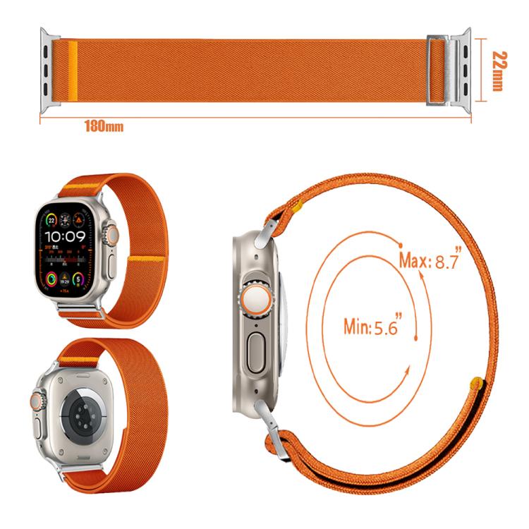 For Apple Watch 42mm / 41mm / 40mm / 38mm Adjustable Single Loop Elastic Nylon Watch Band(Starlight) - free shipping - PMC TechLife - Order now!