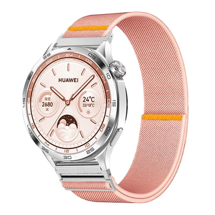 20mm Adjustable Single Loop Elastic Nylon Watch Band(Pink) - free shipping - PMC TechLife - Order now!