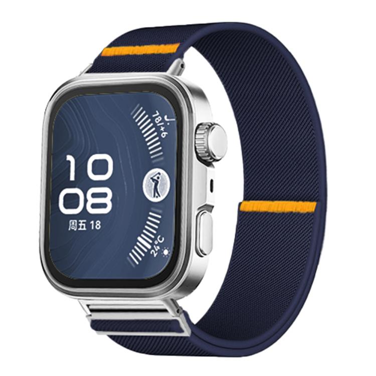 For Huawei Watch Fit3 / Fit4 / Fit4 Pro Adjustable Single Loop Elastic Nylon Watch Band(Dark Blue) - free shipping - PMC TechLife - Order now!