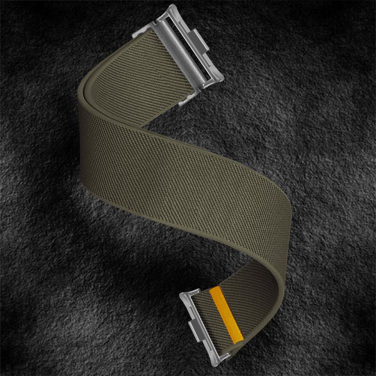 For Xiaomi Smart Band 9 Pro / Redmi Watch 5 Adjustable Single Loop Elastic Nylon Watch Band(Army Green) - free shipping - PMC TechLife - Order now!