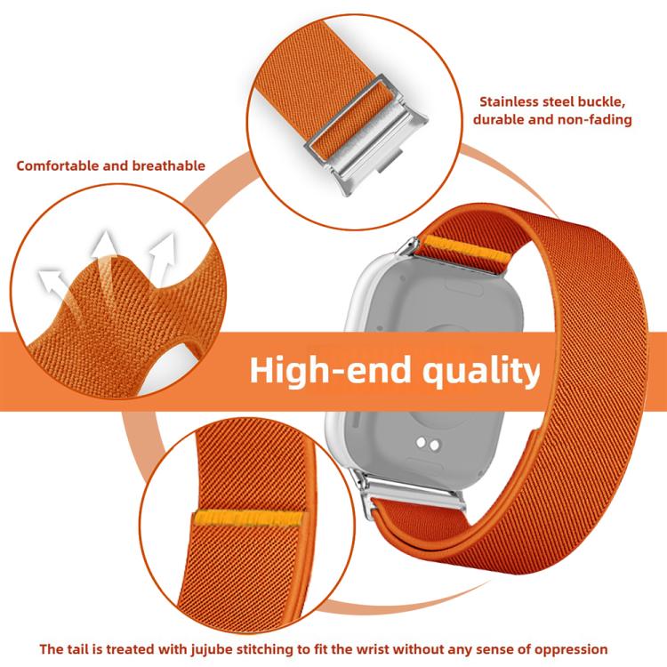 For Xiaomi Smart Band 9 Pro / Redmi Watch 5 Adjustable Single Loop Elastic Nylon Watch Band(Starlight) - free shipping - PMC TechLife - Order now!