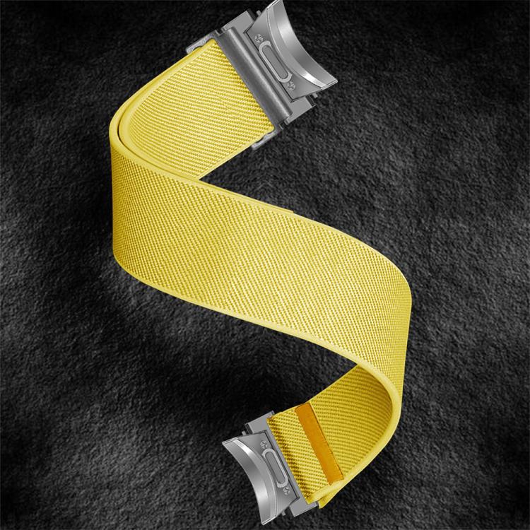 For Samsung Galaxy Watch FE / 7 / 6 / 5 / 4 Adjustable Single Loop Elastic Nylon Watch Band(Yellow) - free shipping - PMC TechLife - Order now!