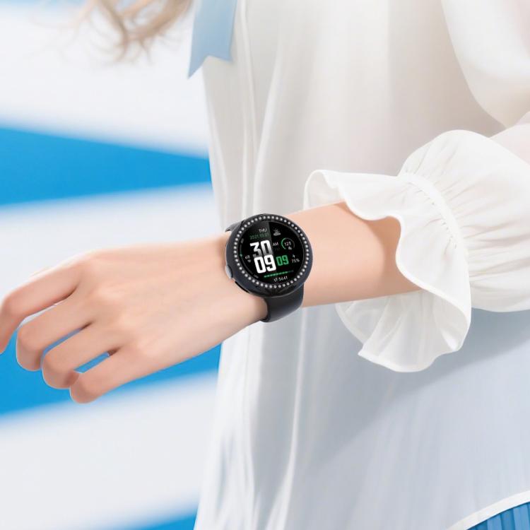 For Google Pixel Watch4 45mm Single Row Diamond Hollow PC Watch Protective Cover(Silver) - free shipping - PMC TechLife - Order now!