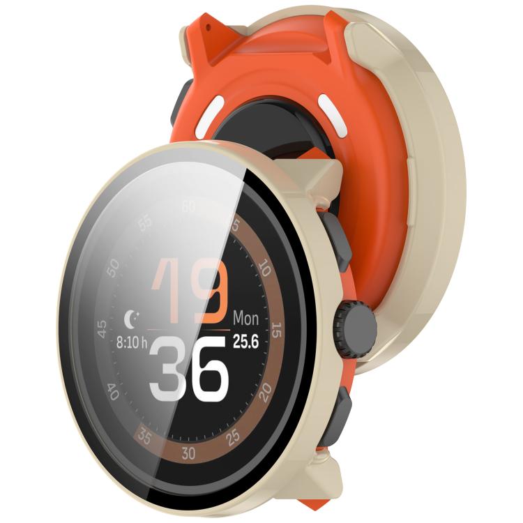 For Suunto Run Tempered Film Integrated PC Watch Protective Cover(Ivory White) - free shipping - PMC TechLife - Order now!