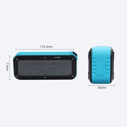 W-KING S20 Loudspeakers IPX6 Waterproof Bluetooth Speaker Portable NFC Bluetooth Speaker for Outdoors / Shower / Bicycle FM Radio (Black) - Waterproof Speaker by W-KING | Online Shopping South Africa | PMC Jewellery | Buy Now Pay Later Mobicred