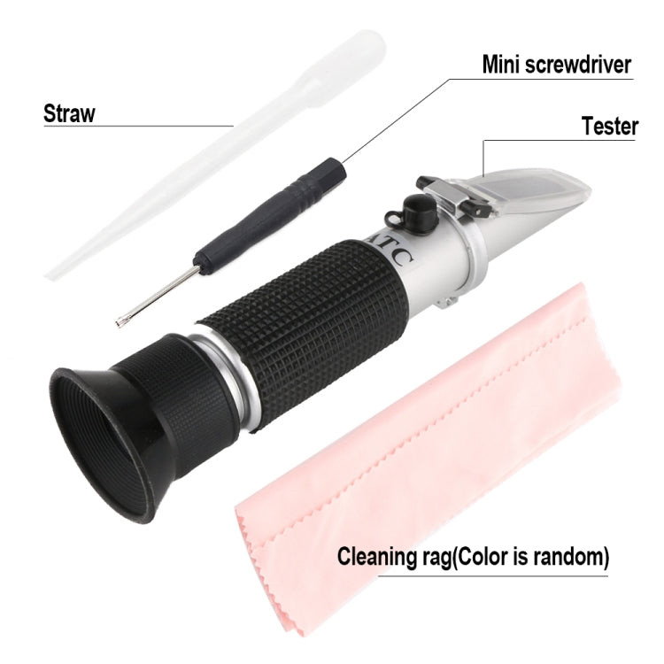 RZ136 Refractometer Fruit Wine Meter Sugar Portable Auto Brix 0~32% Alcohol 0~26% Fruit Juice Wine Sugar Meter Refractometer - Digital Refractometer by PMC Jewellery | Online Shopping South Africa | PMC Jewellery | Buy Now Pay Later Mobicred