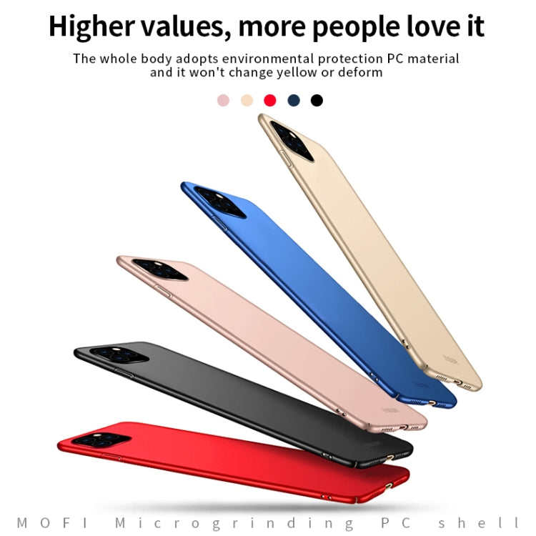 For iPhone 11 Pro Max MOFI Frosted PC Ultra-thin Hard Case (Blue) - iPhone 11 Pro Max Cases by MOFI | Online Shopping South Africa | PMC TechLife | Buy Now Pay Later Mobicred