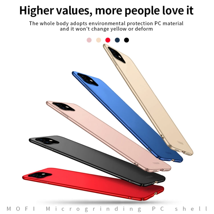 For iPhone 11 MOFI Frosted PC Ultra-thin Hard Case (Red) - iPhone 11 Cases by MOFI | Online Shopping South Africa | PMC TechLife | Buy Now Pay Later Mobicred