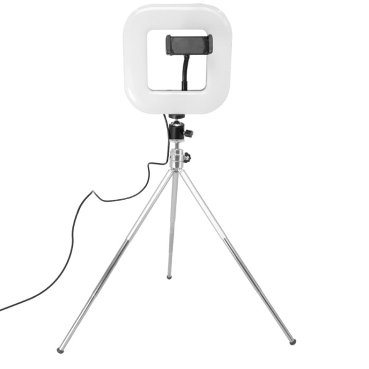 XWJ-D21C Dimmable LED Square Light With Tripod Net Red Live Fill Light Phone Holder - Selfie Light by PMC Jewellery | Online Shopping South Africa | PMC Jewellery | Buy Now Pay Later Mobicred