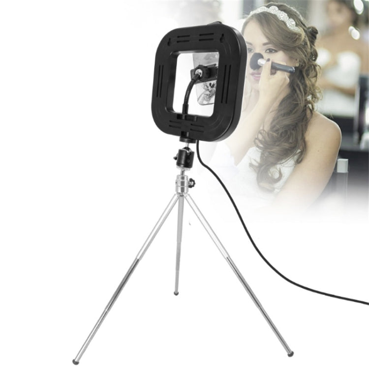 XWJ-D21C Dimmable LED Square Light With Tripod Net Red Live Fill Light Phone Holder - Selfie Light by PMC Jewellery | Online Shopping South Africa | PMC Jewellery | Buy Now Pay Later Mobicred