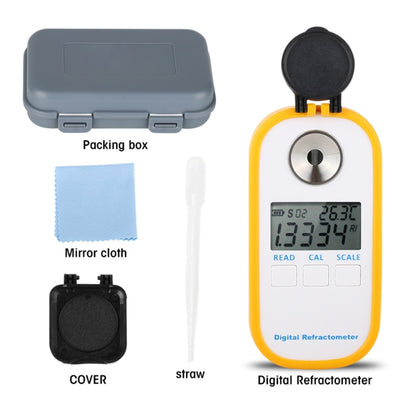 DR301 Digital Honey Refractometer Measuring Sugar Content Meter Range 090 Brix Refractometer Baume Honey Water Concentration Tool - Digital Refractometer by PMC Jewellery | Online Shopping South Africa | PMC Jewellery | Buy Now Pay Later Mobicred