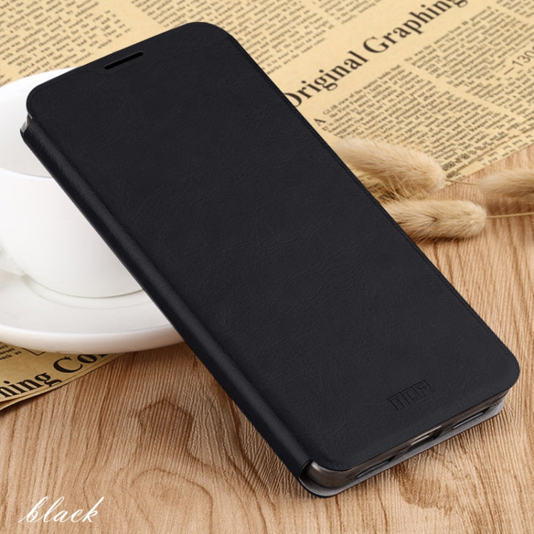 For Xiaomi RedMi Note8 MOFI Rui Series Classical Leather Flip Leather Case With Bracket Embedded Steel Plate All-inclusive(Black) - Xiaomi Cases by MOFI | Online Shopping South Africa | PMC Jewellery