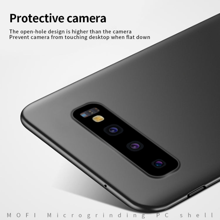 For Galaxy S10+ MOFI Frosted PC Ultra-thin Hard Case(Rose gold) - Galaxy Phone Cases by MOFI | Online Shopping South Africa | PMC TechLife | Buy Now Pay Later Mobicred