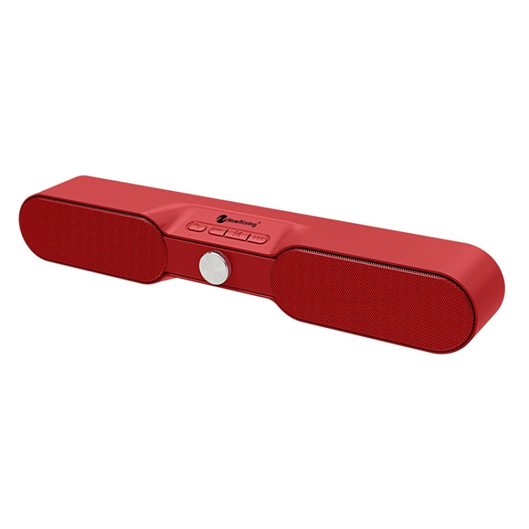 New Rixing NR4017 Portable 10W Stereo Surround Soundbar Bluetooth Speaker with Microphone(Red) - Desktop Speaker by NewRixing | Online Shopping South Africa | PMC Jewellery | Buy Now Pay Later Mobicred