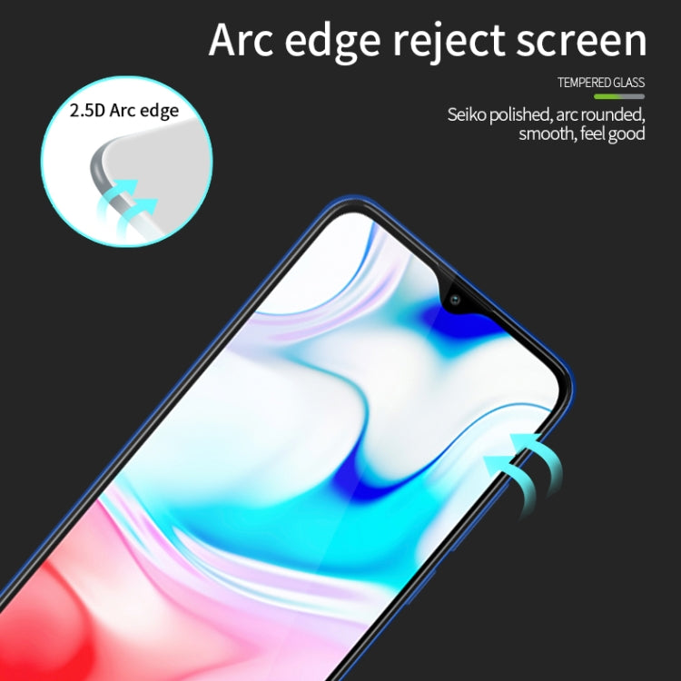 For Xiaomi RedMi 8 MOFI 9H 2.5D Full Screen Tempered Glass Film(Black) -  by MOFI | Online Shopping South Africa | PMC Jewellery