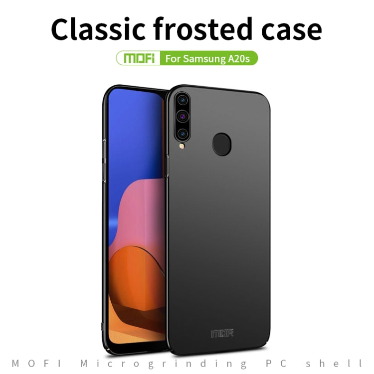 For Galaxy A20S MOFI Frosted PC Ultra-thin Hard Case(Gold) - Galaxy Phone Cases by MOFI | Online Shopping South Africa | PMC Jewellery