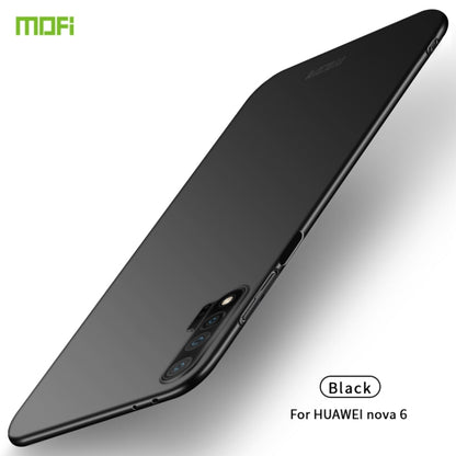 For Huawei Nova 6 MOFI Frosted PC Ultra-thin Hard Case(Black) - Huawei Cases by MOFI | Online Shopping South Africa | PMC Jewellery