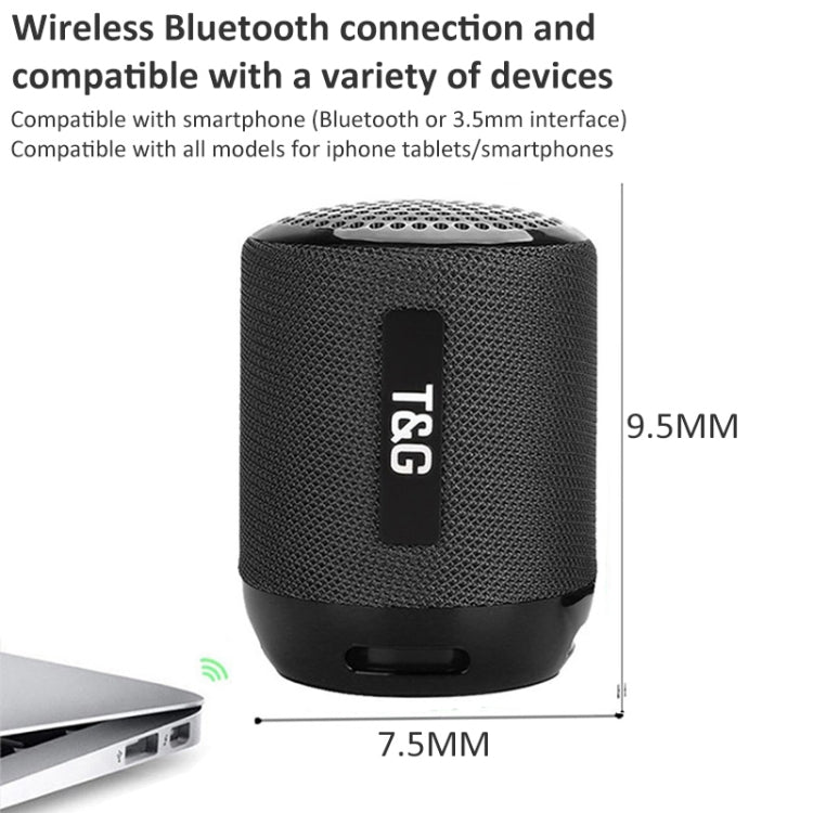 T&G TG129 Portable Wireless Music Speaker Hands-free with MIC, Support TF Card FM(Green) - Desktop Speaker by T&G | Online Shopping South Africa | PMC Jewellery | Buy Now Pay Later Mobicred