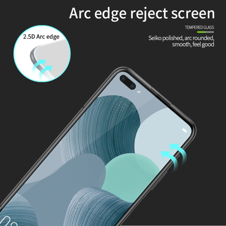 For Huawei Nova 6 MOFI 9H 2.5D Full Screen Tempered Glass Film(Black) - Huawei Tempered Glass by MOFI | Online Shopping South Africa | PMC Jewellery