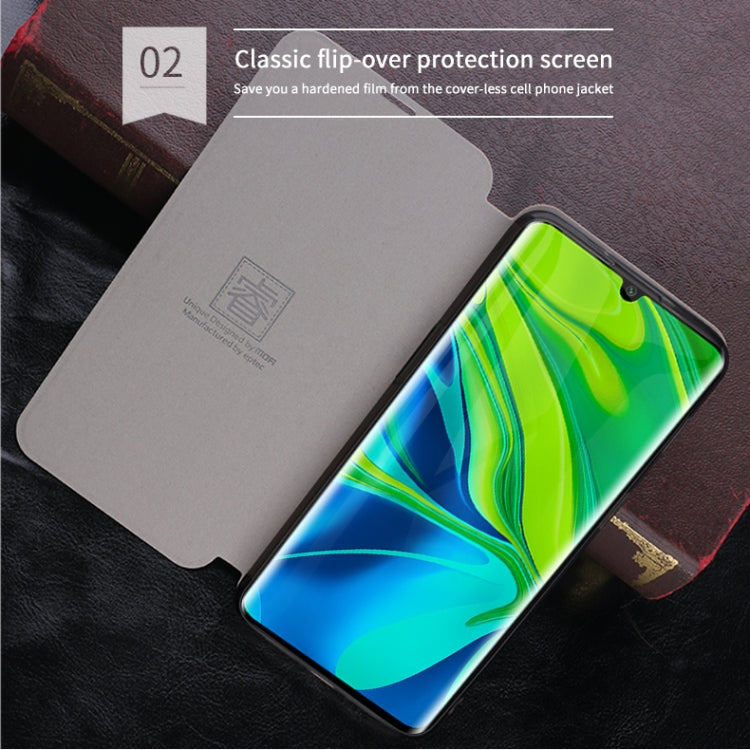 For Xiaomi Mi CC9 Pro / Mi Note10 / Mi Note10 Pro MOFI Rui Series Classical Leather Flip Leather Case With Bracket Embedded Steel Plate All-inclusive(Black) - Xiaomi Cases by MOFI | Online Shopping South Africa | PMC Jewellery