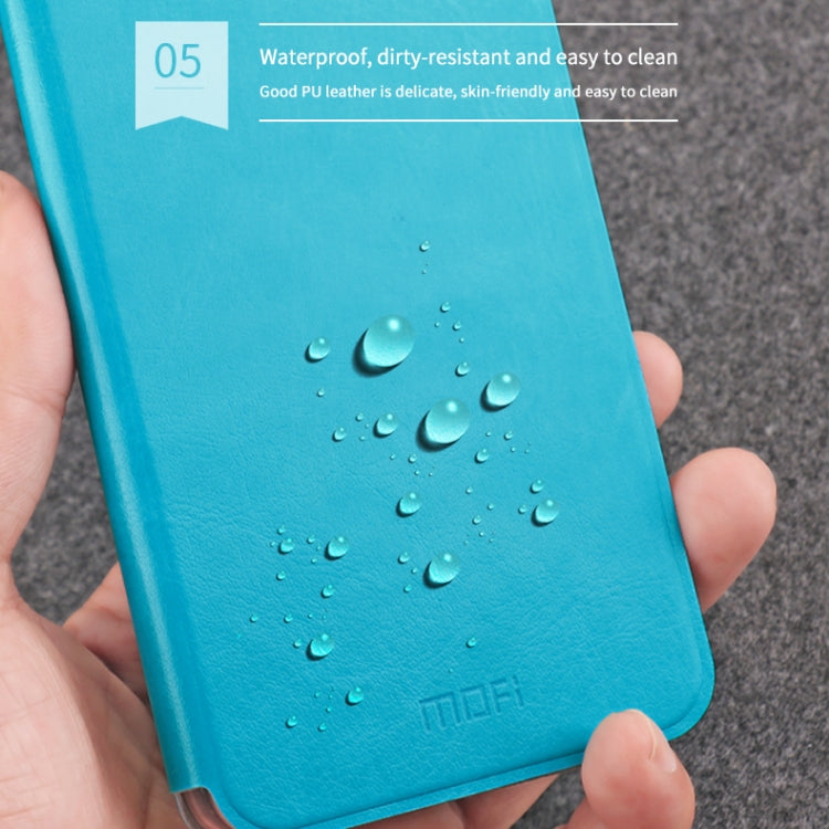 For Xiaomi Mi CC9 Pro / Mi Note10 / Mi Note10 Pro MOFI Rui Series Classical Leather Flip Leather Case With Bracket Embedded Steel Plate All-inclusive(Blue) - Xiaomi Cases by MOFI | Online Shopping South Africa | PMC Jewellery