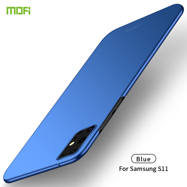 For Galaxy S20+  MOFI Frosted PC Ultra-thin Hard Case(Blue) - Galaxy Phone Cases by MOFI | Online Shopping South Africa | PMC TechLife