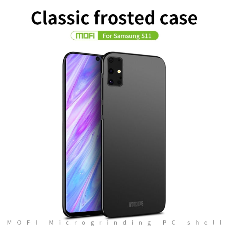 For Galaxy S20+  MOFI Frosted PC Ultra-thin Hard Case(Blue) - Galaxy Phone Cases by MOFI | Online Shopping South Africa | PMC TechLife