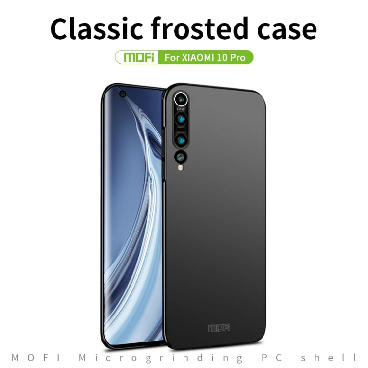 For Xiaomi Mi 10 Pro MOFI Frosted PC Ultra-thin Hard Case(Blue) - Xiaomi Cases by MOFI | Online Shopping South Africa | PMC Jewellery