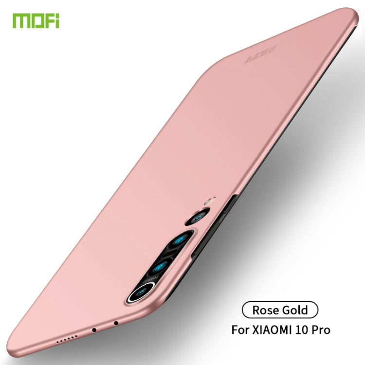 For Xiaomi Mi 10 Pro MOFI Frosted PC Ultra-thin Hard Case(Rose Gold) - Xiaomi Cases by MOFI | Online Shopping South Africa | PMC Jewellery