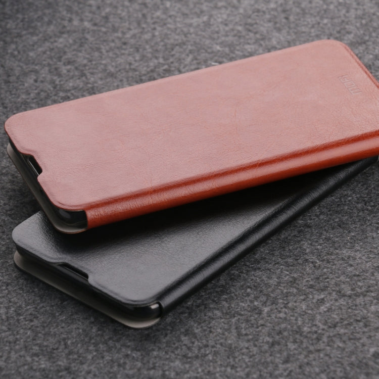 For Xiaomi Mi 10 MOFI Rui Series Classical Leather Embedded Steel Plate All-inclusive Horizontal Flip PU Leather Case(Red) - Xiaomi Cases by MOFI | Online Shopping South Africa | PMC Jewellery