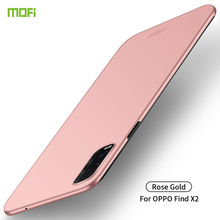 For OPPO Find X2 MOFI Frosted PC Ultra-thin Hard Case(Rose gold) - OPPO Cases by MOFI | Online Shopping South Africa | PMC Jewellery