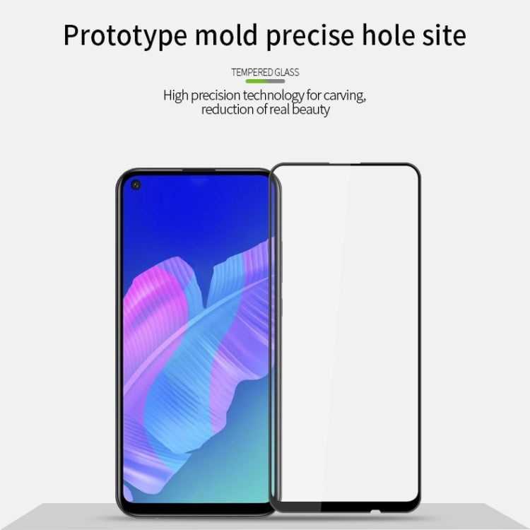 For Huawei P40 Lite E MOFI 9H 3D Explosion-proof Curved Screen Tempered Glass Film(Black) - Huawei Tempered Glass by MOFI | Online Shopping South Africa | PMC Jewellery