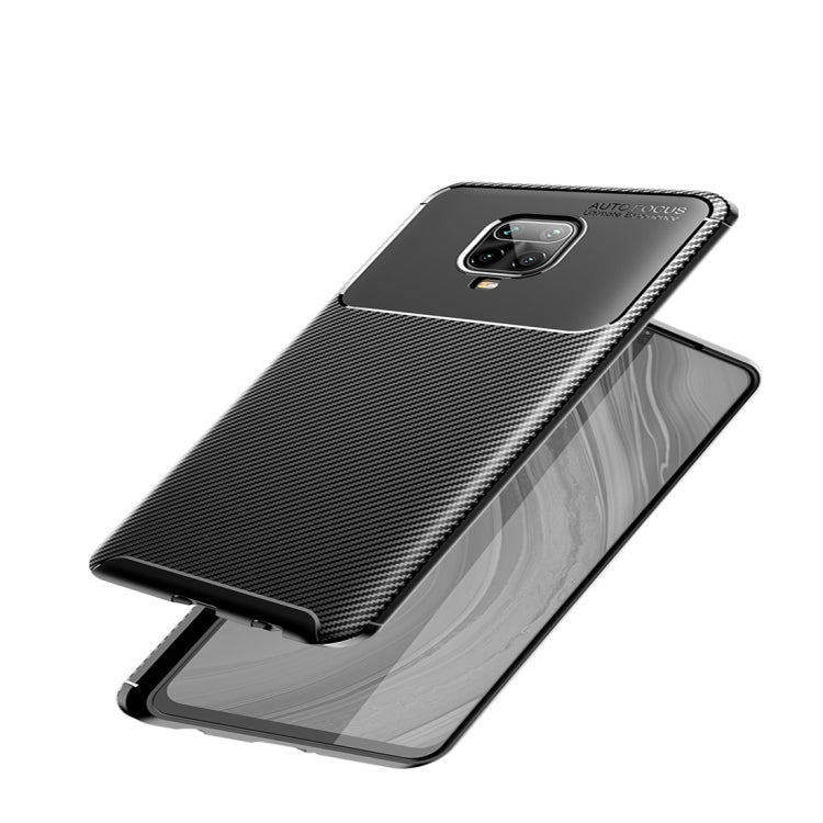 For Xiaomi Redmi Note 9 Pro Max Carbon Fiber Texture Shockproof TPU Case(Black) - Xiaomi Cases by PMC Jewellery | Online Shopping South Africa | PMC Jewellery