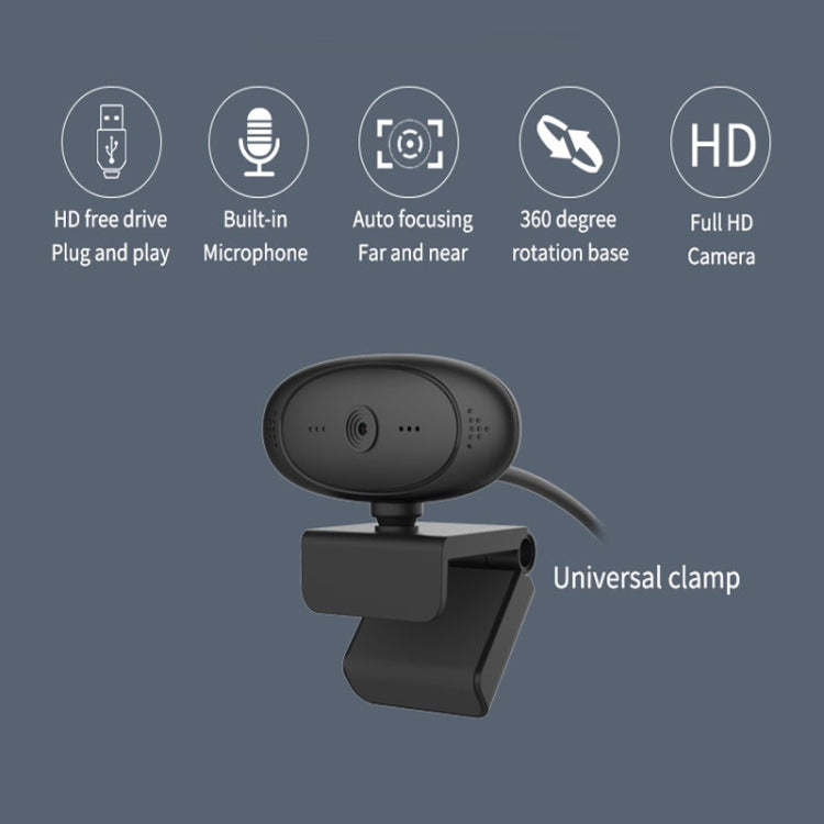 Full HD 1080P Webcam Built-in Microphone Smart Web Camera USB Streaming Live Camera With Noise Cancellation - HD Camera by PMC Jewellery | Online Shopping South Africa | PMC Jewellery | Buy Now Pay Later Mobicred