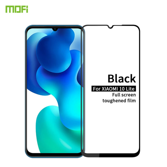 For Xiaomi 10 Lite MOFI 9H 2.5D Full Screen Tempered Glass Film(Black) -  by MOFI | Online Shopping South Africa | PMC Jewellery