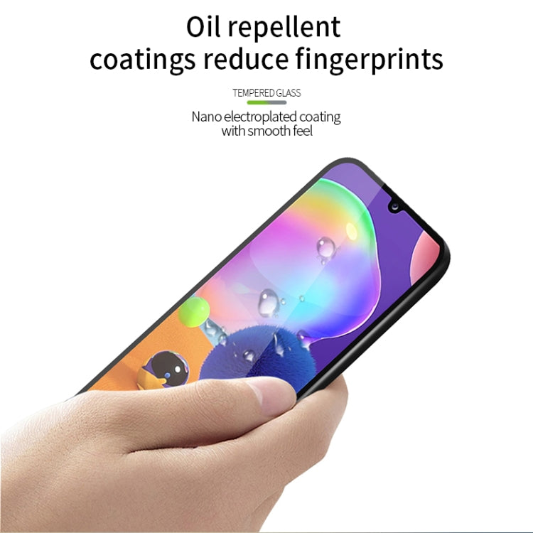 For Galaxy A31 MOFI 9H 2.5D Full Screen Tempered Glass Film(Black) - Galaxy Tempered Glass by MOFI | Online Shopping South Africa | PMC TechLife