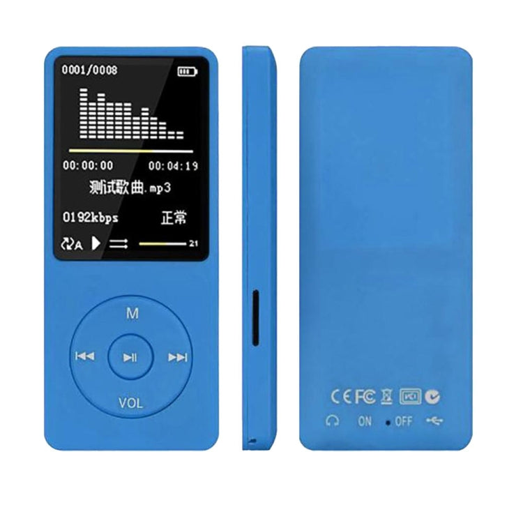 Fashion Portable LCD Screen FM Radio Video Games Movie MP3 MP4 Player Mini Walkman, Memory Capacity:4GB(Blue) - MP3 Player by PMC Jewellery | Online Shopping South Africa | PMC Jewellery | Buy Now Pay Later Mobicred