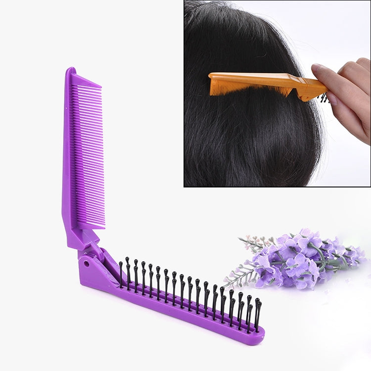 Portable Travel Folding Comb Anti-static Massage Comb(Purple) - free shipping - PMC TechLife - Order now!